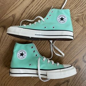 Mint green Converse Size 9M/11W